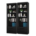 Ver imagem 1 de Conjunto 2 Estantes Livreiro Kenner Preto Fosco
