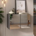 Ver imagem 2 de Aparador Buffet Suspenso com Espelhos 2 Portas Multimóveis Mp8003