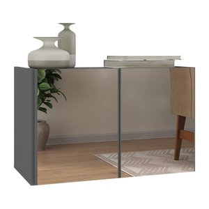 Aparador Buffet Suspenso com Espelhos 2 Portas Multimóveis Mp8003