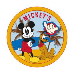 Toalha de Praia Infantil Redonda Mickey Hangloose - 1