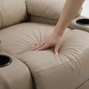 Ver mais imagens de Poltrona Flora Reclinável Elétrica Corino Premium Confortável Bege Casa Imperial