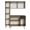 Ver imagem 7 de Armário de Cozinha Compacta 137cm Rustic/Preto Emilly Madesa 05