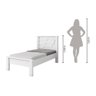 Cama Solteiro 100% MDF Barcelona Branco - Geval Móveis - 4