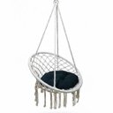 Ver imagem 1 de Rede Cadeira Balanço Suspensa Algodao Confortavel Casa Quintal Jardim Varanda Terraço Area Externa L