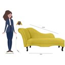 Ver imagem 5 de Divã Recamier Olivia Suede Lado Esquerdo