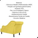 Ver imagem 2 de Divã Recamier Olivia Suede Lado Esquerdo