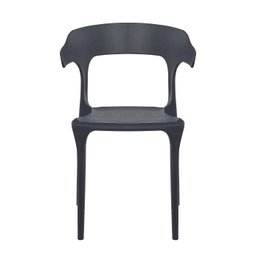 4x Cadeira de Jantar Garden Luxo Preta - Kit - 3