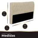 Ver imagem 6 de Cabeceira Casal Queen Estofada para Cama Box Glass Veludo Bege