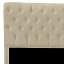 Ver imagem 3 de Cabeceira Casal Queen Estofada para Cama Box Glass Veludo Bege