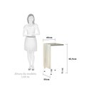 Ver imagem 2 de Balcão de Cozinha sem Tampo 40cm 1 Porta Luci Luciane Móveis
