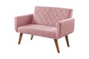 Ver imagem 1 de Poltrona Namoradeira 2 Lugares Anabelle Unidecor Rosa
