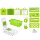 Ver imagem 1 de Ralador Fatiador Multifuncional 311447 para Legumes Frutas Queijos Plastico ABS e Aco Inox Cozinha