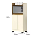 Ver imagem 4 de Balcão Multiuso Pérola Moderno Aparador para Forno com 2 Portas Jt