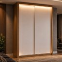 Ver mais imagens de Guarda Roupa Casal 100% MDF 2 Portas Correr 4 Gavetas com LED Boston Yescasa Branco Cinamomo