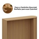 Ver imagem 3 de Bancada Ilha Gourmet para Cozinha 100% MDF 144 cm Lumen Freijó