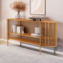 Ver imagem 1 de Aparador Vazado Arcus Base em Madeira Maciça Mel