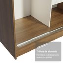 Ver imagem 7 de Conjunto 2 Guarda-Roupas 4 Portas de Correr com 4 Espelhos Rustic Tokio Madesa