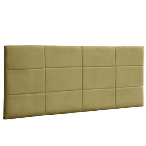 Painel Suspenso Cabeceira Luna 1,28m para Cama Viúva Solteirão Suede Amarelo - Aurora Line