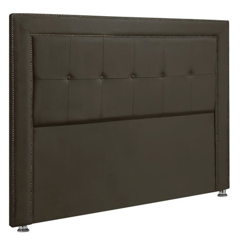Cabeceira Estofada para Cama Box Casal 140cm Ravena Veludo - Sofa Store:veludo Marrom