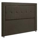 Ver imagem 1 de Cabeceira Estofada para Cama Box Casal 140cm Ravena Veludo - Sofa Store:veludo Marrom