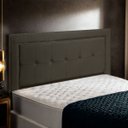 Ver imagem 2 de Cabeceira Estofada para Cama Box Casal 140cm Ravena Veludo - Sofa Store:veludo Marrom