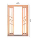 Ver imagem 7 de Porta Balcão de Correr Madeira Padrão Cedro Diamante Reto Bat 14 Cm - 2.15a X 1.80l
