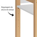 Ver imagem 4 de Mesa Infantil Zoe Branco Fosco/madeira Natural - Reller Móveis