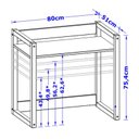 Ver imagem 6 de Mesa Infantil Zoe Branco Fosco/madeira Natural - Reller Móveis