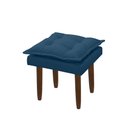 Ver imagem 2 de Puff Opala Retangular Sala e Quarto Bellamado Cor:azul Marinho