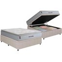 Ver imagem 2 de Cama Box Baú Crc Casal +Colchão Molas Ensacadas Marselha Hellen 138