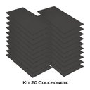 Ver imagem 3 de Kit 20 Colchonete Ginastica Academia Creche Yoga Fitness 95X59X3 Courino Cinza - D A DECOR