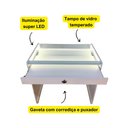 Ver imagem 2 de Mesa Expositora Vitrine Super Led Acessório Celular Semijoia Sexshop Maquiagem