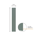 Ver imagem 2 de Painel Ripado EVA Laminado Autocolante Flexivel 10cm Play | Valor Do Metro M² - Verde