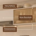 Ver imagem 6 de Armário de Cozinha Modulada Completa com Balcão e Rodapé 190cm Veneza Multimóveis MP2458 Branco