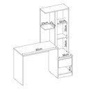 Ver imagem 3 de Penteadeira 1 Porta e 1 Gaveta com Banqueta Amoudi Móveis Branco