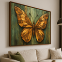 Ver imagem 2 de Quadro Abstrato Borboleta Essência da Transformação Wood