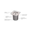 Ver imagem 2 de Lixeira Embutir Inox Clean Square 5lts Tramontina 25x25