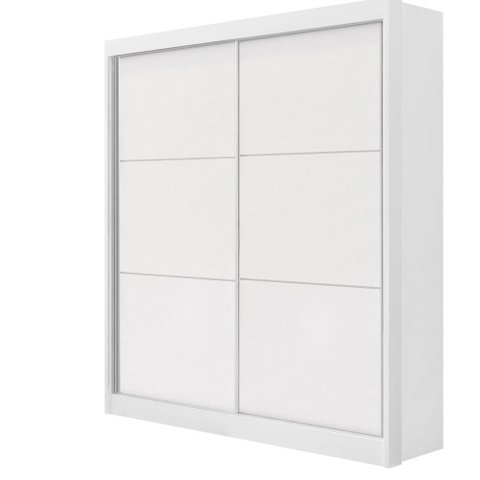 Guarda Roupa 2 Portas Mdf Branco