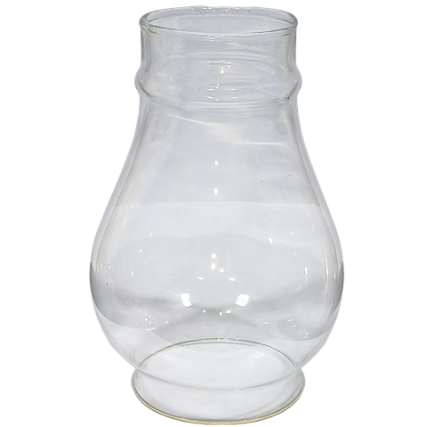 Cúpula Manga Tupan Vidro para Lampião e Decoração Retrô:incolor Brilho/liso