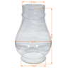 Cúpula Manga Tupan Vidro para Lampião e Decoração Retrô:incolor Brilho/liso - 2