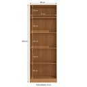 Ver imagem 2 de Guarda-Roupa Modulado 2 Portas de Vidro 4 Prateleiras 80cm x 52cm x 230cm Linha Liga Modulado Cinza Canela/Grafite