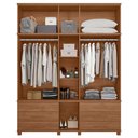Ver imagem 5 de Guarda Roupa Casal 192cm 11 Portas com Espelho Tóquio Jatobá S01 - Mpozenato