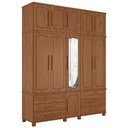 Ver imagem 2 de Guarda Roupa Casal 192cm 11 Portas com Espelho Tóquio Jatobá S01 - Mpozenato