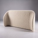 Ver imagem 1 de Cabeceira Estofada Alure para Cama Queen de 160cm Orgânica Curva Bouclê Bege - Desk Design