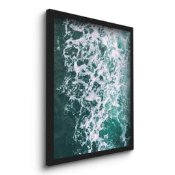 Quadro Decorativo Mar Maré Água Oceno 45x33 C/vidro - 2
