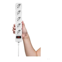 Ver imagem 2 de Protetor Eletrônico e Filtro de Linha Com 5 Tomadas Epe 205 Branco Intelbras