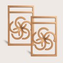 Ver imagem 4 de Prateleira Decorativa 70cm Amadeirada com Suporte Estilo Industrial Cobre Cobreado Decorar Organizar