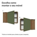 Ver imagem 4 de Armário Aéreo de Canto 1 Porta Rustic/verde Vik Madesa