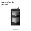Ver imagem 3 de Balcão de Cozinha 40 cm 1 Porta Suspenso Preto Nice Madesa