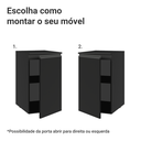 Ver imagem 5 de Balcão de Cozinha 40 cm 1 Porta Suspenso Preto Nice Madesa